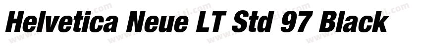 Helvetica Neue LT Std 97 Black Cond字体转换